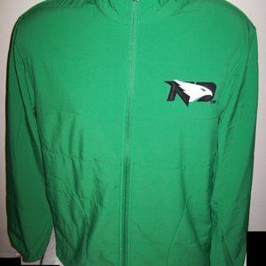 COPY - NORTH DAKOTA FIGHTING HAWKS Full Zip Casual Jacket with Sewn Logo GREEN